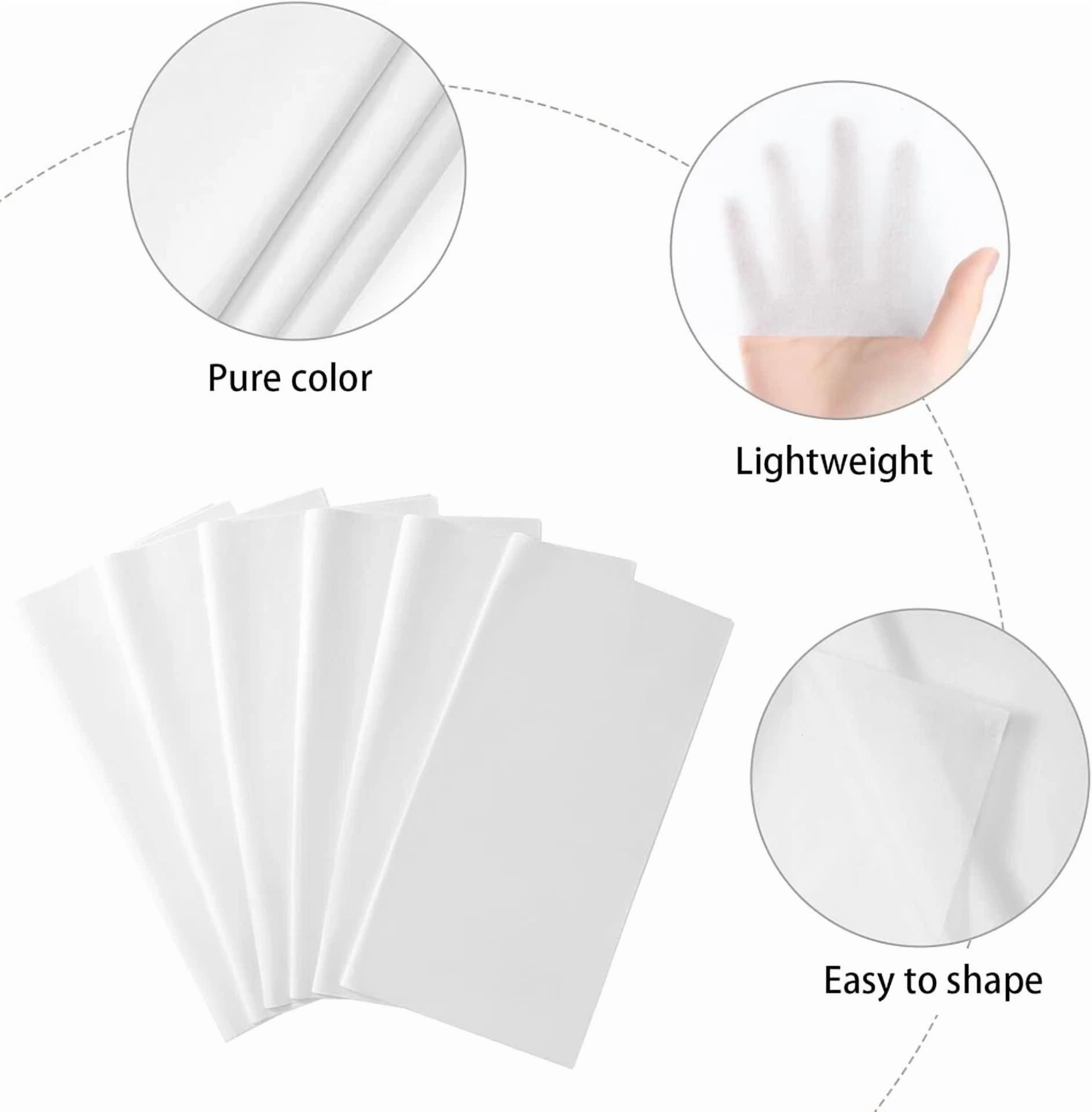 CRESTIN- 20 X 20 Inches Tissue Paper For Gift Bags,60 Sheets Acid-Free White Tissue Paper