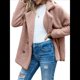 thumbnail image 3 of Abrigos de Invierno para Mujer, de Forro , Piel Sintética, de Oveja, Chaquetas Extragrandes y Modernas, Ropa de Abrigo Cálida Rosa XXL, 3 of 9