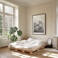 thumbnail image 4 of Solitary Reflection - Photography Black and White Nature Minimalist Landscape Scenic Water Black Framed Wall Art Print 6 x 8 inches, 4 of 7