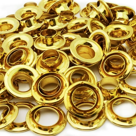 

C.S. Osborne Brass Grommets & Spur Washers #G2-2 (Size 2) 144 Sets
