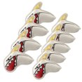 thumbnail image 2 of Naiovety Paquete de 9 fundas de hierro para palos de Golf, fundas impermeables para cabeza de madera, juego de mangas protectoras, Protector Golf Blanco, 2 of 6