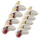 thumbnail image 1 of Eigraketly 9 piezas de cuero PU hierro Golf Club cubierta conductor lindo Animal forma cabeza cubre manga deportes al aire libre Protector Accesorios Golf Blanco Eigraketly OD019616-02, 1 of 6