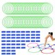 thumbnail image 1 of Anillos de Agilidad Uxcell, 48Pcs Anillos de Entrenamiento de Velocidad 6 Colores Plástico Ejercicio Círculo Saltar Aros para Gimnasia Práctica de Fútbol Juego (Verde, 15 Pulgadas), 1 of 7