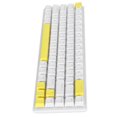 thumbnail image 3 of Teclado mecánico 68 teclas Retroiluminación RGB Teclado compacto con cable con interruptor azul para Windows para ANDROID PC Laptop Blanco Amarillo, 3 of 10