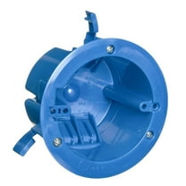 Carlon 1-Gang 18 cu in Round Electrical Ceiling Box Polycarbonate 5 x 5 x 3 Inch