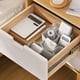 thumbnail image 3 of 8 divisores de cajones ajustables DIY, organizador de cajones de rejilla para desorden en la cocina Gris, 3 of 9