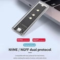 thumbnail image 5 of RGB M.2 NVMe SATA SSD Enclosure Box for M/B Key SSD 2230 2242 2260, 5 of 5