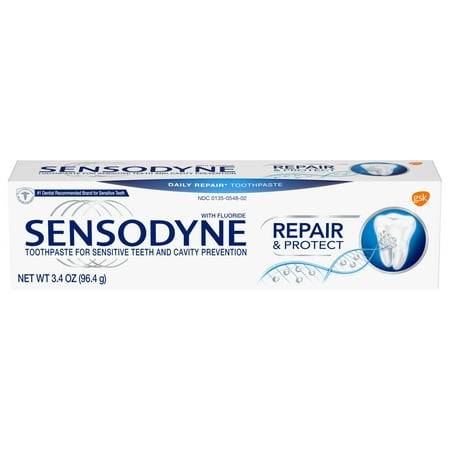 Sensodyne Repair & Protect Fluoride Toothpaste for Sensitive Teeth, 3.4 (Best Non Fluoride Toothpaste)
