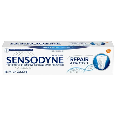 Sensodyne Repair & Protect Fluoride Toothpaste for Sensitive Teeth, 3.4 (Best Toothpaste To Remove Plaque From Teeth)