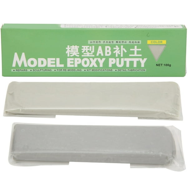 Masilla epoxi de secado rápido para reparación de modelos AB, 100 g, para modelismo, manualidades, accesorios (100 g, gris)