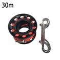 thumbnail image 4 of Professional Diving Reel Double End Hook Flat Rope Winding Line Spool Stainless Steel Dive Gear Outdoor Equipment Accessory 30m Black, 4 of 8
