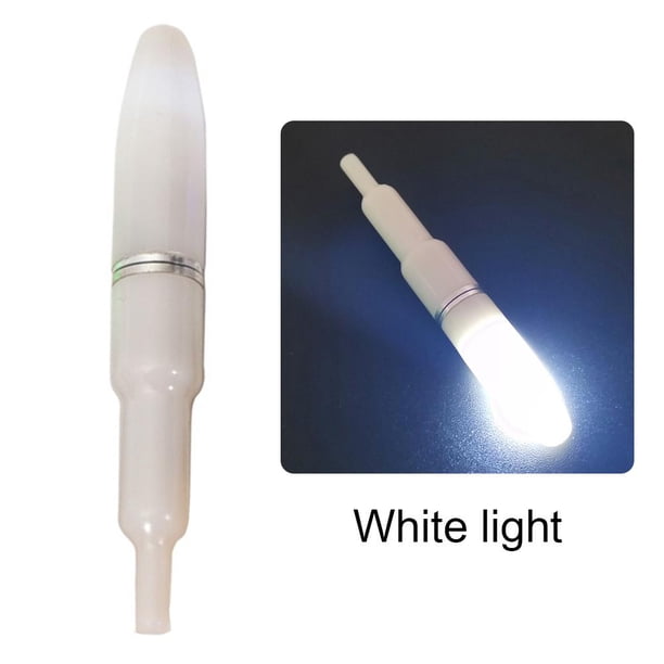 LED Flotador Caña de pescar eléctrica Palo luminoso Luz Aparejos de pesca (Blanco) Tmvgtek pescar