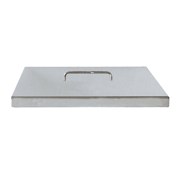 Stainless Steel Fire Pit Cover, 24 Square Fire Pit Pan