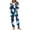 Multicolor, variant on Women's Halloween Pajama Set Long Sleeve Pullover Top and Pants Pumpkin Ghost Print 2-Piece Sleepwear