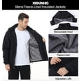thumbnail image 5 of Xidunhg Men's Winter Skiing Jackets Water Resistant Warm Fleece Coats Parka Raincoats Snowboard Jacket with Hood Multi-Pocket Black M, 5 of 14