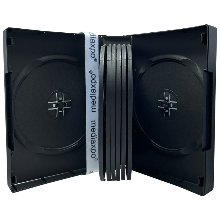 CheckOutStore 50 Black 14 Disc DVD Cases - Walmart.com