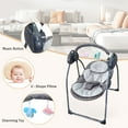 thumbnail image 4 of HDUTNGISN Gray Electric Baby Swing for Newborns,Motorized with Bluetooth Music & Remote Control, 4 of 12