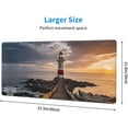 thumbnail image 3 of LighthouseThemed Large Gaming Mousepad 31.5x12 inch Waterproof NonSlip Desk Mat for Home Office Work Keyboard Pad Essential for Working from Home, 3 of 6