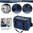 thumbnail image 3 of Bolsa de tejer, bolsa de almacenamiento de hilo de tejer de gran capacidad, bolsa para hilo de ganchillo, agujas de tejer y otros accesorios - Bolsa azul para almacenamiento de hilo TUNC Sencillez, 3 of 5