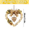 thumbnail image 3 of Rustic Farmhouse Heart Wall Decor,Lighted Style Hanging Heart-Shaped Wall Decoration,Distressed Wooden Hearts Hanging,Country Art Heart Wall Pendant,Vintage Heart Shape Wood Wall Hanging Ornament, 3 of 4