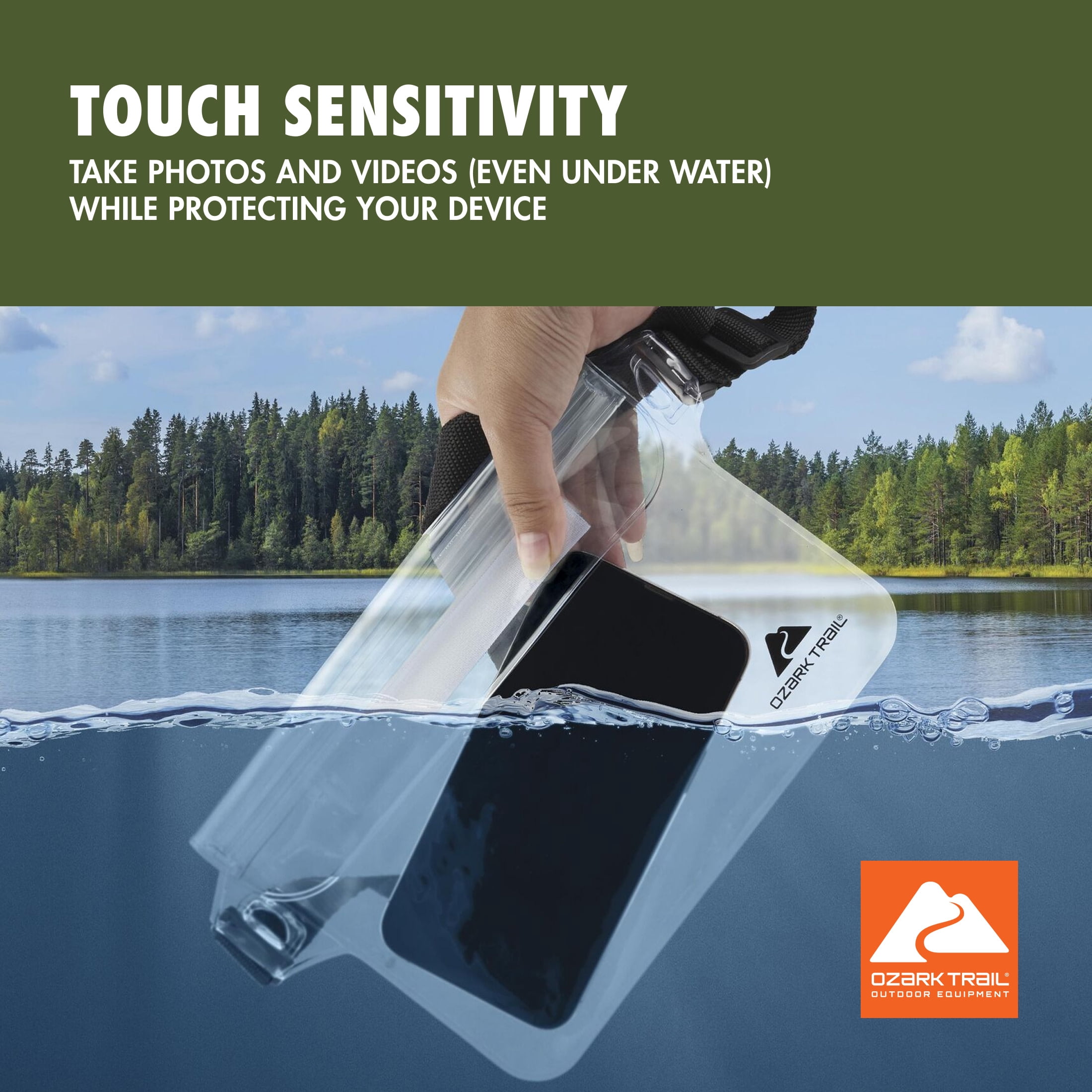 Ozark Trail Splash-Resistant On Waist Pouch with Adjustable Strap
