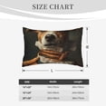thumbnail image 2 of Salouo Modern Cute Dog Print Print Pillow Case Cover,Wrinkle-Free Bed Pillow Cover Pack of 1 Home Decor Fade-Resistant and Stain-Resistant ,Pillows Not Included -16"x24", 2 of 8