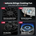 thumbnail image 4 of Gasland Chef 36 in. NG/LPG Convertible Gas Cooktop in Porcelain Enamel with 5-Burners, 4 of 7