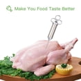 thumbnail image 4 of Heavy Duty 304 Stainless Steel Meat Injector Kit With 60ml Large Capacity, 4 of 6