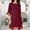 Red, variant on Women's Flowy Chiffon Dress Elegant Sleeve Casual Summer Maxi Dress Comfortable Lightweight Feminine Outfit
