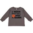 thumbnail image 3 of Inktastic I Watch Basketball with Grandpa Boys Long Sleeve Toddler T-Shirt, 3 of 5