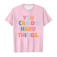 thumbnail image 4 of LUOGENLI Shirts for Girls 14-16 Teen Children's Fashion Back to School Season Printed Round Neck Short Sleeve Casual T Shirt Top Preppy Tank Tops for Girls 10-12 Trendy Tops for Girls 12-13 Years, 4 of 4