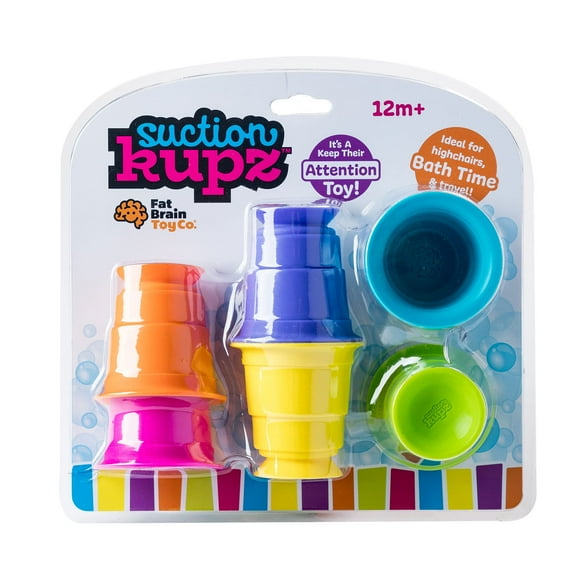 Juguete de aprendizaje táctil Fat Brain Toys Suction Kupz Babies