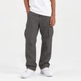 thumbnail image 6 of SERTG Boys Cargo Pants Elastic Waist Drawstring Loose Straight Leg Work Trousers with Pockets for Kids School Daily Wear Casual Sportswear Bottoms, 6 of 8