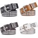 thumbnail image 4 of Cinturón con remaches de cuentas cuadradas Cinturón de pirámide de metal Cinturón para hombres y mujeres Cinturón de jeans con herrajes punk, 4 of 6