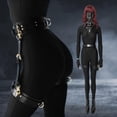 thumbnail image 4 of Speerise Mono ajustado de una pieza con cremallera y cuello alto para adulto, leotardo de cuerpo completo, mono ajustado para mujer, 4 of 4
