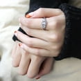 thumbnail image 5 of High polished (no plating) Stainless Steel Ring with AAA Grade CZ in Clear for Women Style DA103, 5 of 5