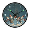 thumbnail image 2 of Voice Activated Clock with Glow Light 12 Inch Large Silent Wall Clock Battery Operated for Home Decor Snowman with A Christmas Hat, 2 of 8