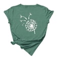 thumbnail image 1 of B91xZ T-Shirts d'Entraînement pour Femmes Manches Courtes Col Rond en Coton, Vert TTTG, 1 of 2