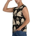thumbnail image 3 of Honeii French Bulldog Print Men's Sleeveless Muscle Shirts, Breathable & Quick-Dry Gym Shirt, Athletic Tank Top for Running, Fitness, and Outdoor Activities-Large, 3 of 7