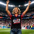 thumbnail image 6 of 2026 New USA Soccer Jersey Women United States National Team Shirt, United States Jersey Soccer, Resistant V Neck Short Sleeve Football Tee for Sports Casual Daily Use for Adult(Black, 2XL), 6 of 6