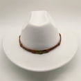 thumbnail image 2 of Women Men Felt Cowboy Hat, Vintage Skull Roll-up Wide Brim Western Hat for Casual Daily, 2 of 3