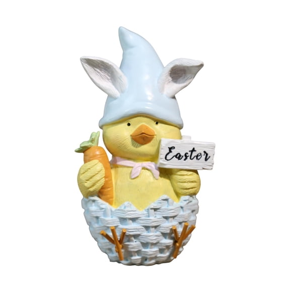 Easter Chick Decorations, Spring Easter Chicken Home Table Decor, Easter Chick Figurines Gifts for Easter Theme Party or Basket Stuffers Filler