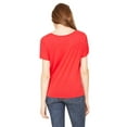 thumbnail image 2 of Bella Canvas 8816 Womens Slouchy T Shirt, M, Red, 2 of 2