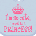 thumbnail image 4 of Inktastic So Cute Princess Girls Baby Bib, 4 of 4