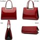 thumbnail image 5 of LHSHID Glossy Patent Leather Handbags Womens Top Handle Handbag Purse Satchel Ladies Medium Tote Bags Stylish Shoulder Bag, 5 of 6