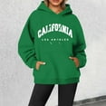 thumbnail image 4 of California Los Angeles Hoodies for Women Fall Winter Long Sleeve Graphic Hooded Sweatshirt with Pockets Pullover Tops, 4 of 5