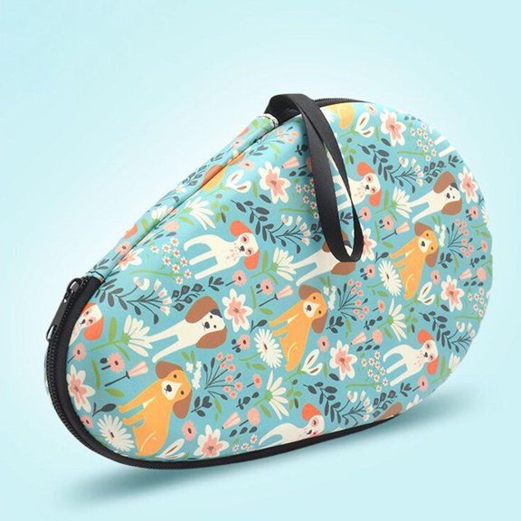 Funda para raqueta de tenis de mesa, con capacidad para 2 palas y 2 pelotas, bolsa de almacenamiento portátil para competición deportiva y viajes. Verde