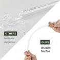 thumbnail image 4 of Replacement Straw Compatible with Stanley 40 oz 30 oz Cup Tumbler, 6 Pack Reusable Straw with Cleaning Brush, Plastic, Clear, 4 of 7