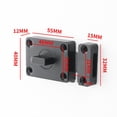 thumbnail image 5 of Brand New Barn Door Door Latch Aluminium Alloy Burglar Proof Screws Jewelry Box Kitchen Cabinet Locking Solution, 5 of 5
