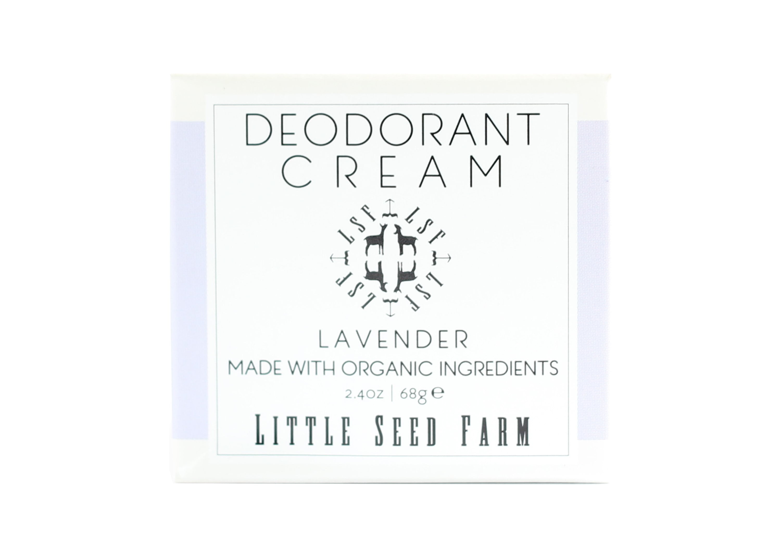 Little Seed Farm Deodorant Cream, Lavender, 2.4 Oz